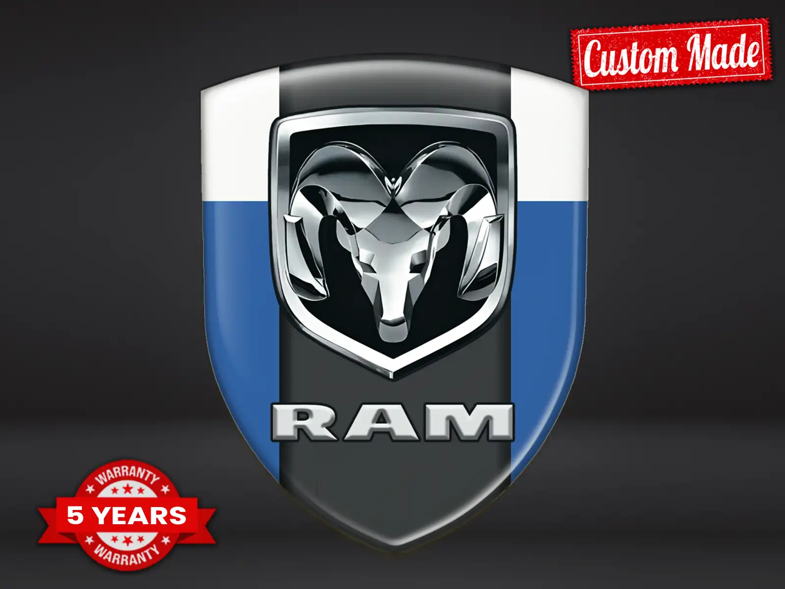 Dodge Custom Domes Sticker Exklusiver Look Edle Domes